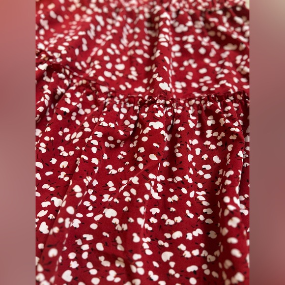 💥 2/$15!! 2-Pack Shein Midi Skirts – Leopard Print & Red Floral | Elastic Waist - Picture 5 of 7